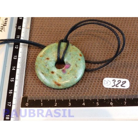 Donut Pi Rubis sur Fuschite de 4 cm