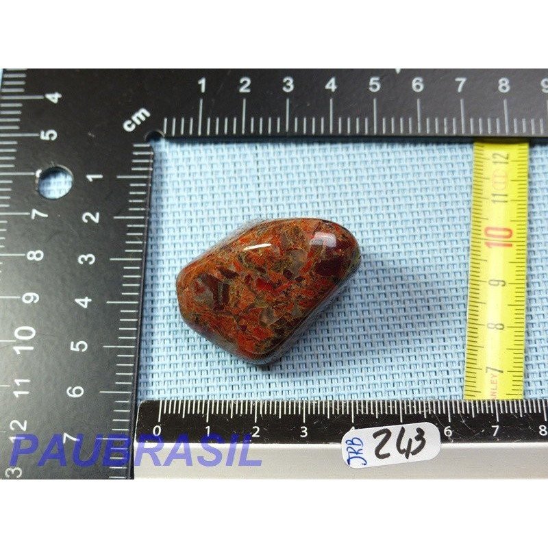 Jaspe Rouge Breschia en Pierre Roulée 40g