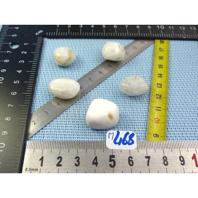 Scolecite Lot de 5 Pierres Roulées 24g | Minéraux Paubrasil
