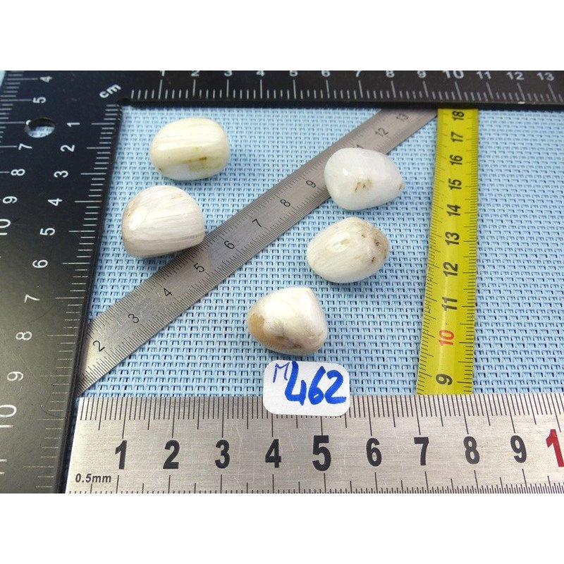 Scolecite Lot de 5 Pierres Roulées 29g | Minéraux Paubrasil