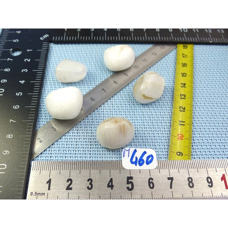 Scolecite Lot de 5 Pierres Roulées 32g | Minéraux Paubrasil