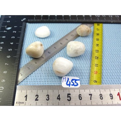 Scolecite Lot de 5 Pierres Roulées 31g | Minéraux Paubrasil