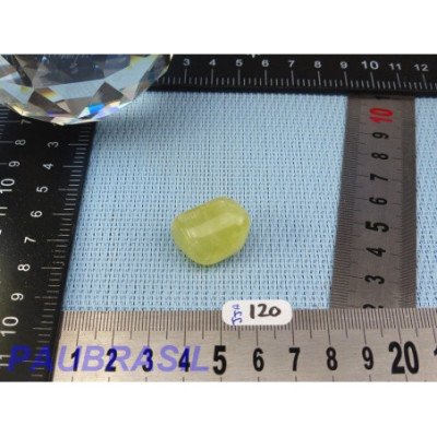 Jade jaune d'Australie - prehnite jaune 10gr pierre roulée Q Extra