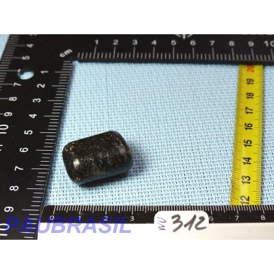 Nuummite pierre roulée cylindrique Q Extra 17g