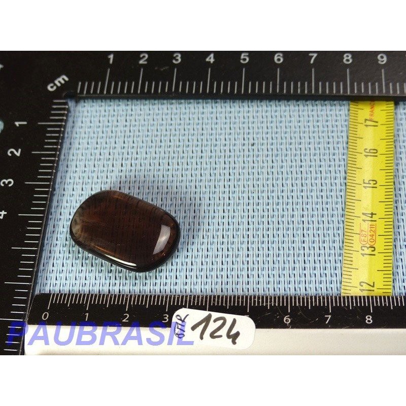 Fluorite Fluorine Marron en Pierre Plate Rectangulaire 9gr Q Extra .