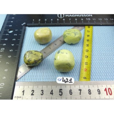 Serpentine Lot de 4 Pierres Roulées 61g | Minéraux Paubrasil