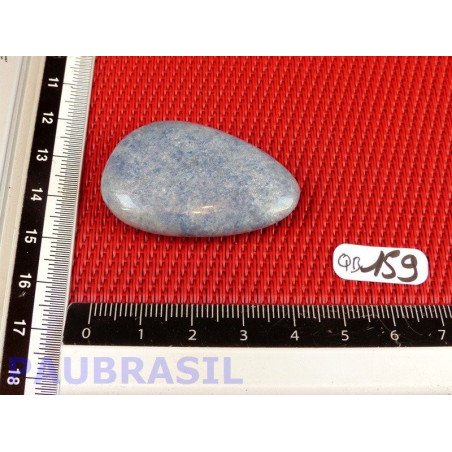 Quartz Bleu - Aventurine Bleue en Pierre Plate 17g