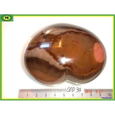 Coeur en Jaspe Polychrome de 416 gr