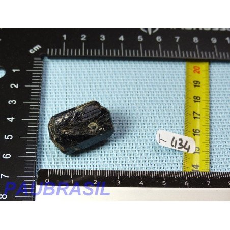 Tourmaline Noire Schorl Inde en Pierre Brute Biterminée Q Extra 17g