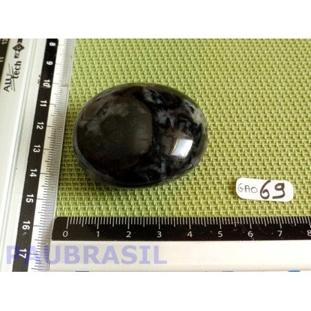 Gabbro Merlinite en galet poli de 75gr Q Extra