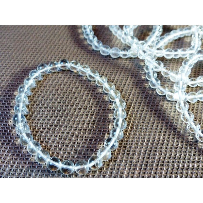 Bracelet Jaspe Dalmatien Lamparcien Q Extra en perles de 6mm