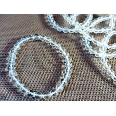 Bracelet Jaspe Dalmatien Lamparcien Q Extra en perles de 6mm