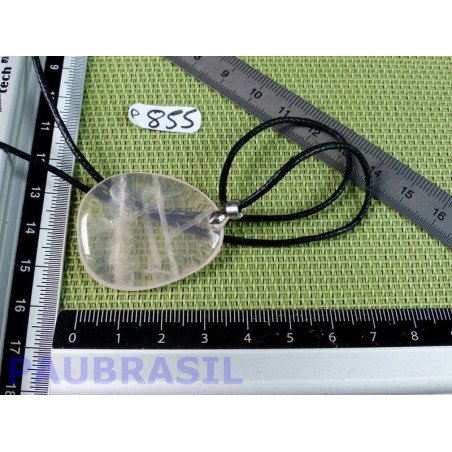 Pendentif Quartz rose mini pierre plate 12gr