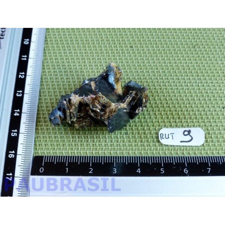 Rutile brut sur macle d hématite Brésil 40gr