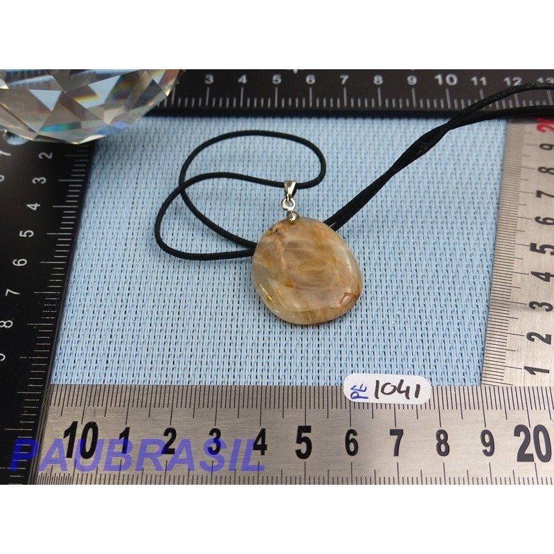Pendentif en Pierre de lune Orthose mini pierre plate 9gr