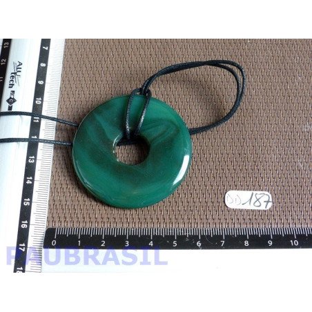 Pi Donut Agate teintée de 5cm