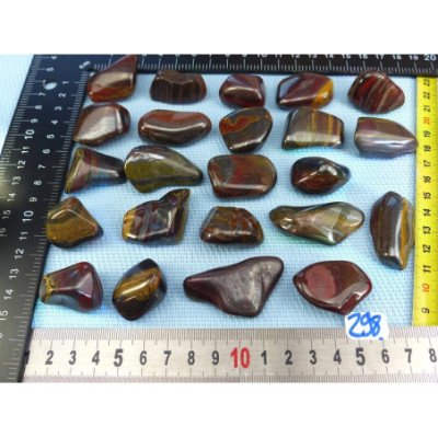 Oeil de Fer Pierre Roulée à l unité de 16 à 20 gr | Minéraux Paubrasil