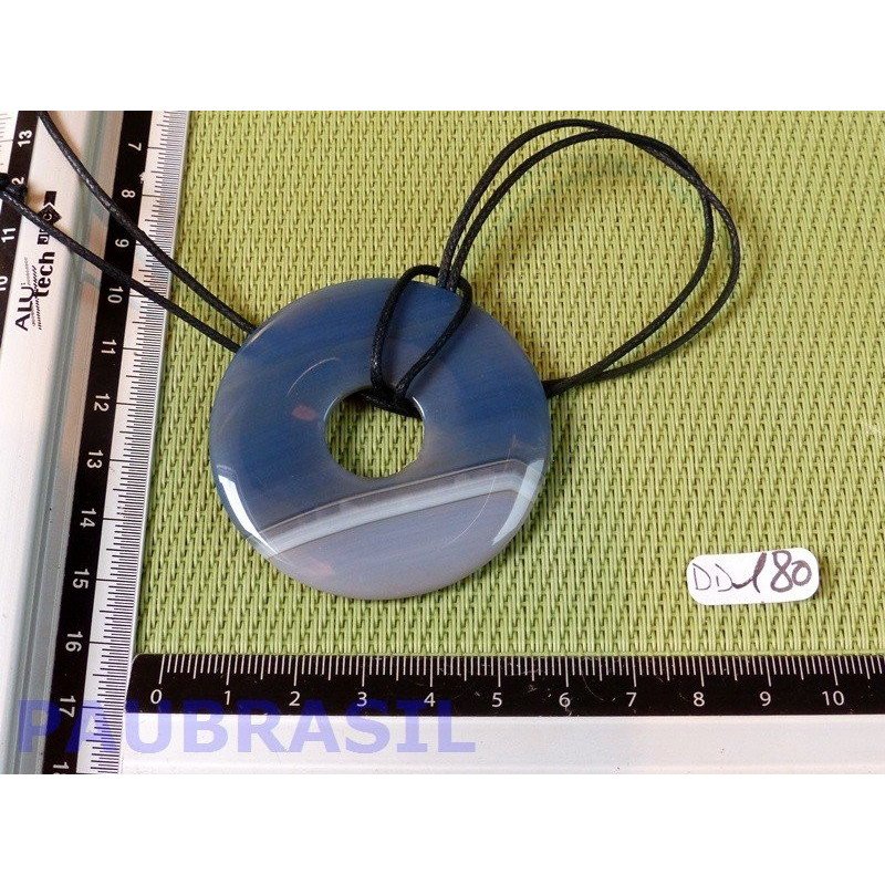 Pi Donut Agate teintée de 5cm