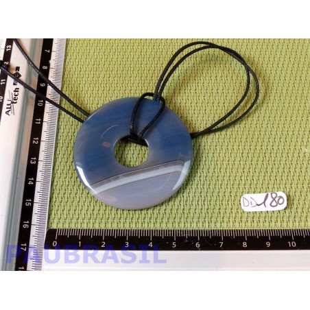 Pi Donut Agate teintée de 5cm
