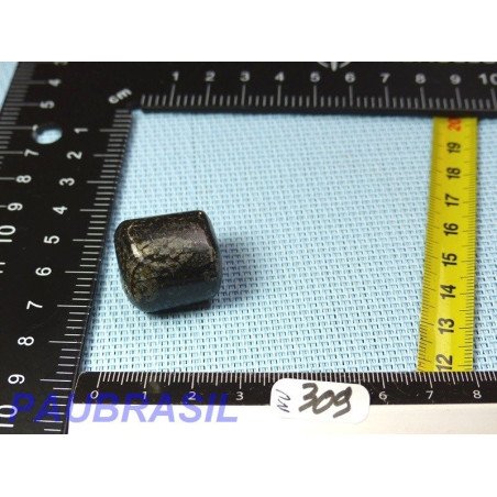 Nuummite pierre roulée cylindrique Q Extra 18g