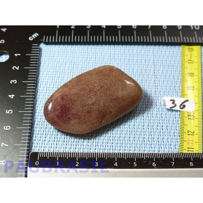 Aventurine Rouge - Quartz Fraise en galet roulé de 37g