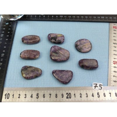 Charoite de Russie Pierre Plate à l unité de 30 à 40 mm | Minéraux Paubrasil