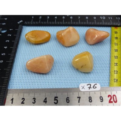 Aventurine Orange Lot de 5 Pierres Roulées 45gr | Minéraux Paubrasil