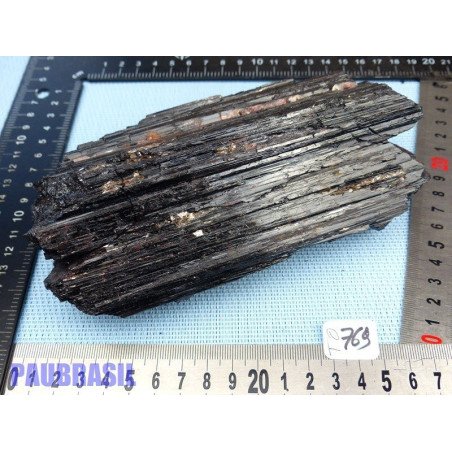 Tourmaline Noire Fibreuse Pierre Brute Bresil 1532g Q Extra