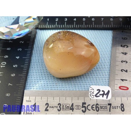 Quartz à inclusions de rutile du Minas Gerais Brésil poli au 2/3 Q Ext