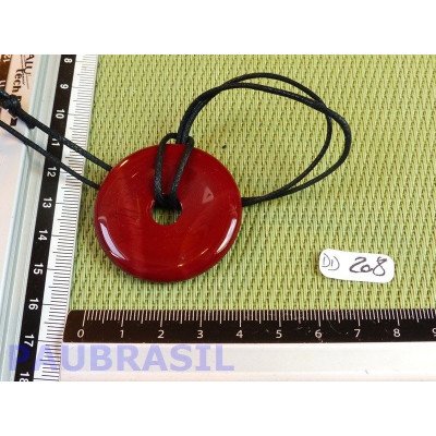 Pi Donut pendentif en Jaspe Mokaïte de 4cm