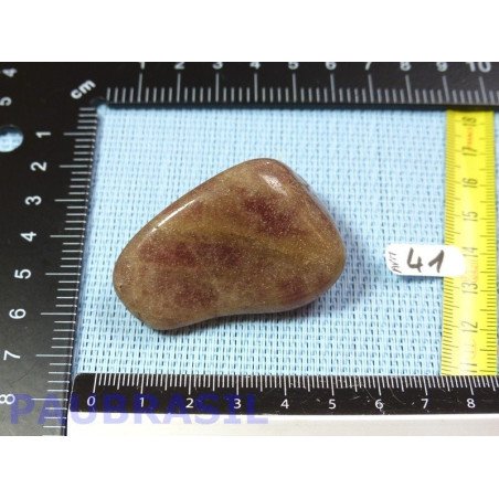 Aventurine Rouge - Quartz Fraise en galet roulé de 47g