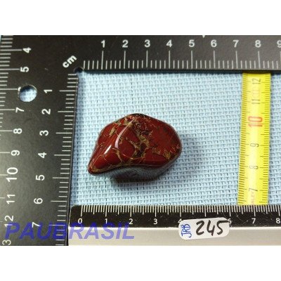 Jaspe Rouge Breschia en Pierre Roulée 34g