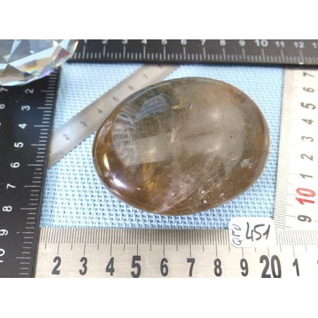 Citrine naturelle fumée galet poli 210gr50