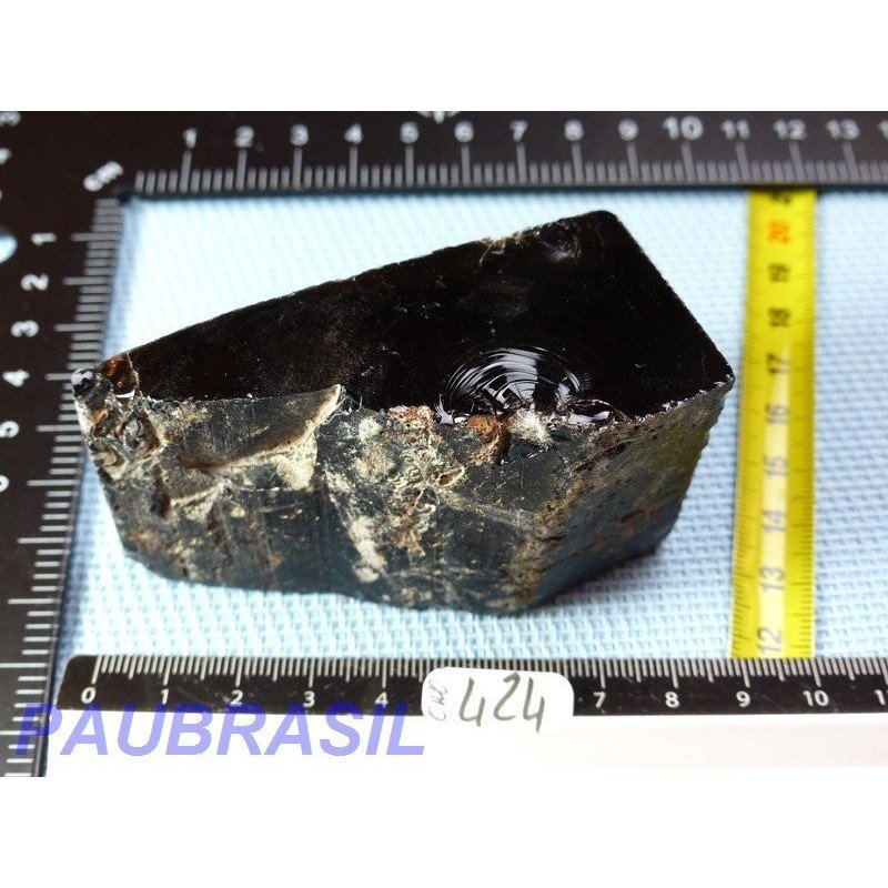 Obsidienne noire en Pierre Brute de 192gr