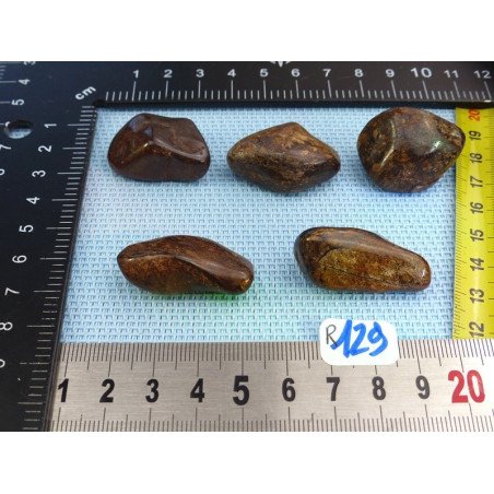 Bronzite Lot de 5 Pierres Roulées 66g | Minéraux Paubrasil