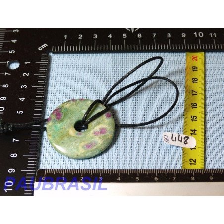 Donut Pi Rubis sur Fuschite de 4 cm