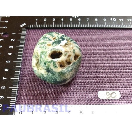 Agate arborisée - agate arbre pierre roulee Brésil 104gr