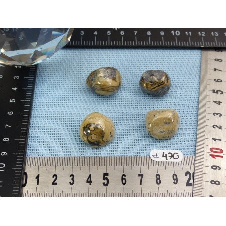 Sphalerite - Schalenblende Lot de 4 Pierres Semi Roulées 71g | Minéraux Paubrasil