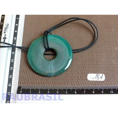 Pi Donut Agate teintée de 5cm