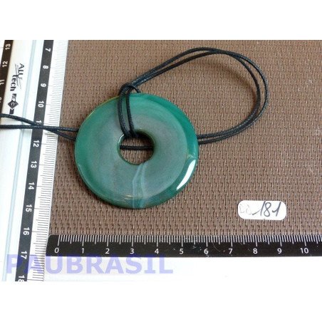 Pi Donut Agate teintée de 5cm