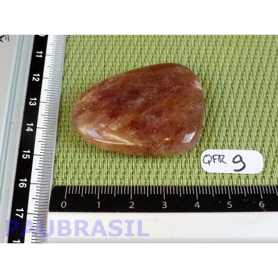 Quartz Fraise - Aventurine Rouge en pierre plate de 25gr