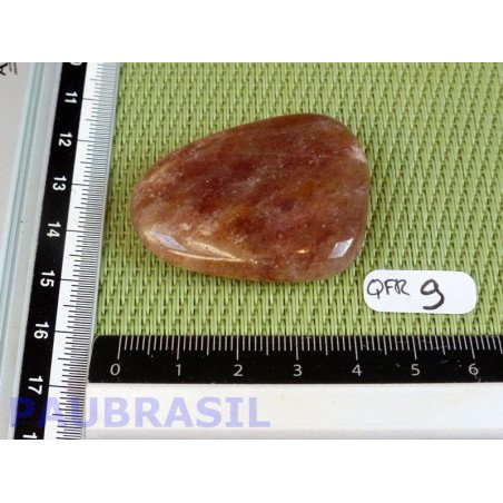 Quartz Fraise - Aventurine Rouge en pierre plate de 25gr