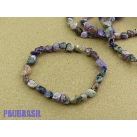 Bracelet Chrysocolle en mini pierres roulées - grains Q Extra