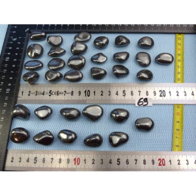 Hematite Pierre Roulée à l unité de 23 à 26 mm | Minéraux Paubrasil