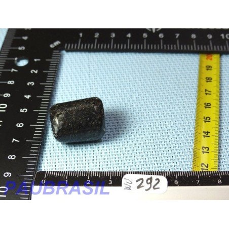 Nuummite pierre roulée cylindrique Q Extra 21g