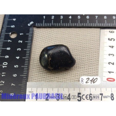 Onyx noir du Brésil en galet roulé de 33gr
