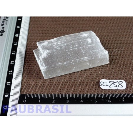 Selenite - Gypse fibreux en pierre brute de 37gr50