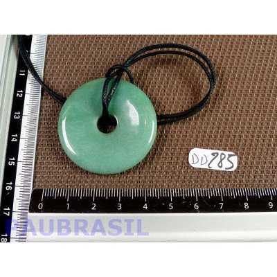 Pi donut pendentif en Aventurine de 4 cm