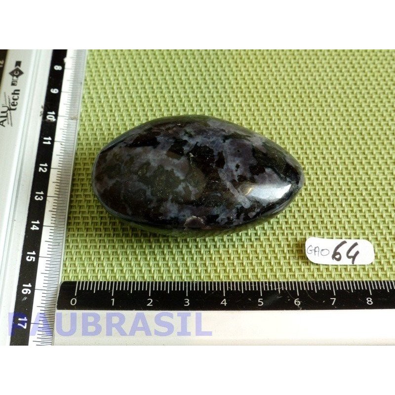 Gabbro Merlinite en galet poli de 87gr Q Extra