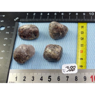 Cacoxenite Lot de 4 Pierres Roulées 63gr | Minéraux Paubrasil